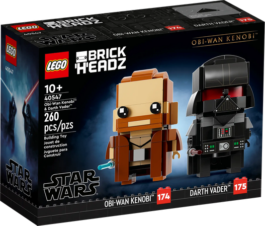 40547 LEGO Brickheadz - Obi-Wan Kenobi™ e Darth Vader™