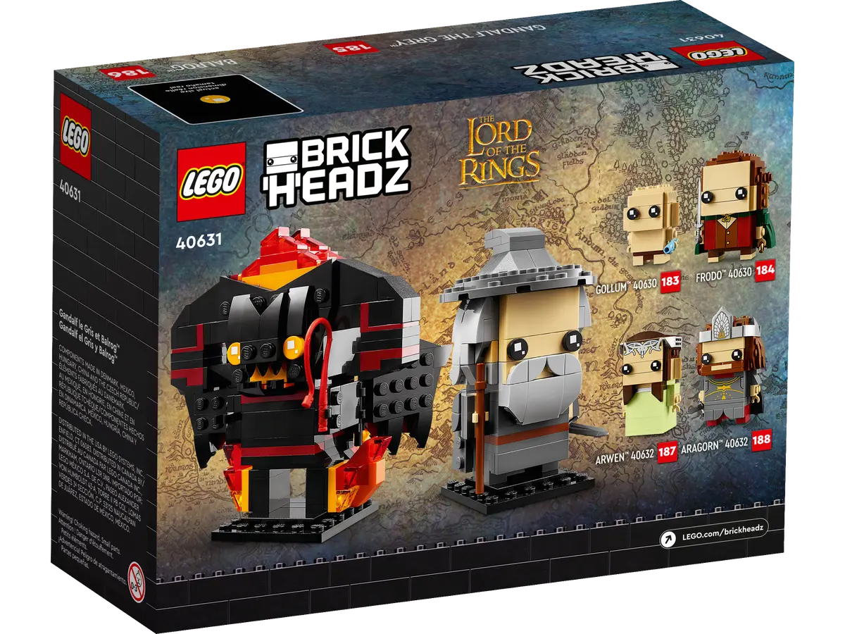 40631 LEGO Brickheadz - Gandalf il Grigio e Balrog™