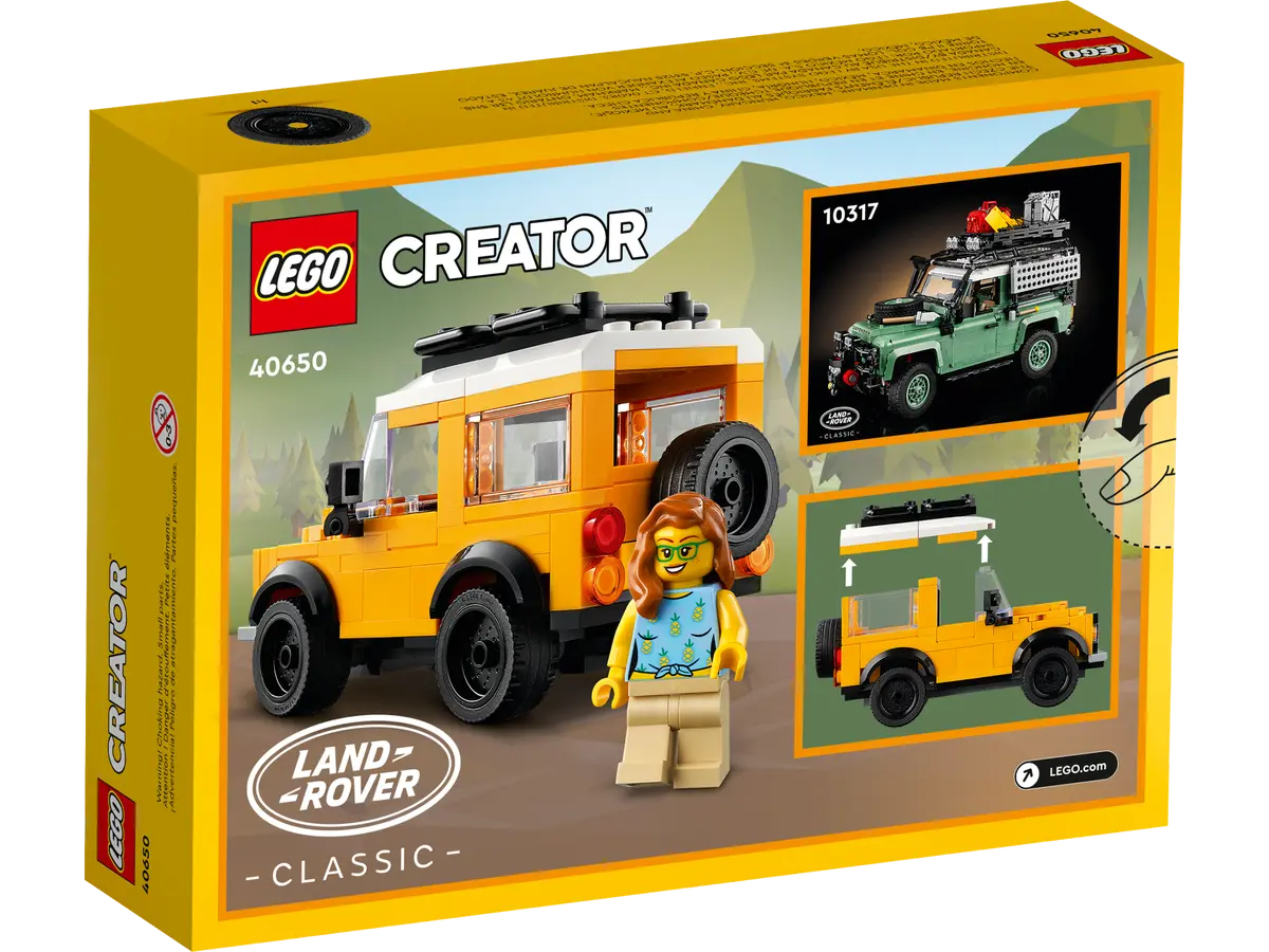 40650 ESCLUSIVA LEGO Creator Land Rover Defender classica