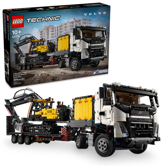 42175 LEGO Technic - Autocarro Volvo FMX ed Escavatore elettrico EC230