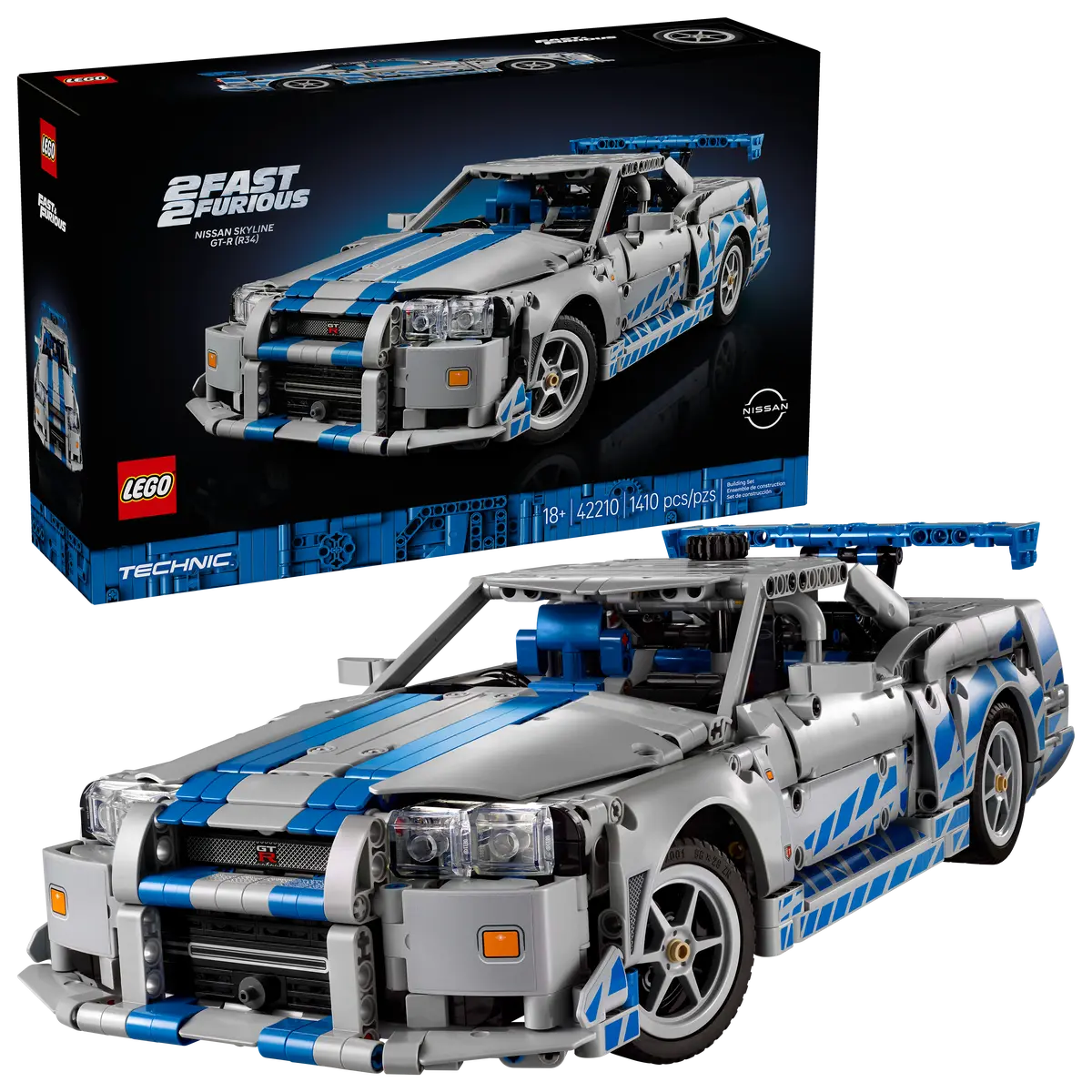 DISPOINIBILE DA GIUGNO 2025 - 42210 LEGO Technic - Auto Nissan Skyline GT-R (R34) 2 Fast 2 Furious