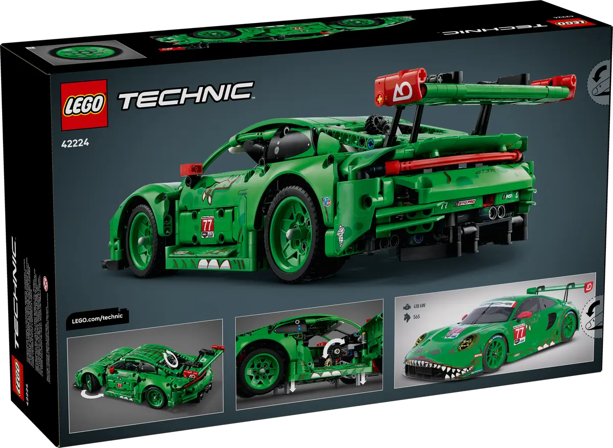 DISPONIBILE DA GENNAIO 2026 - 42224 LEGO Technic - Auto Porsche 911 GT3 R REXY AO Racing