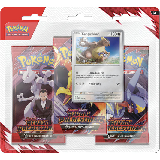 Blister Carte Pokemon 100 - Blister 3 Buste + 1 Card - Team Rocket: Rivali Predestinati - Italiano