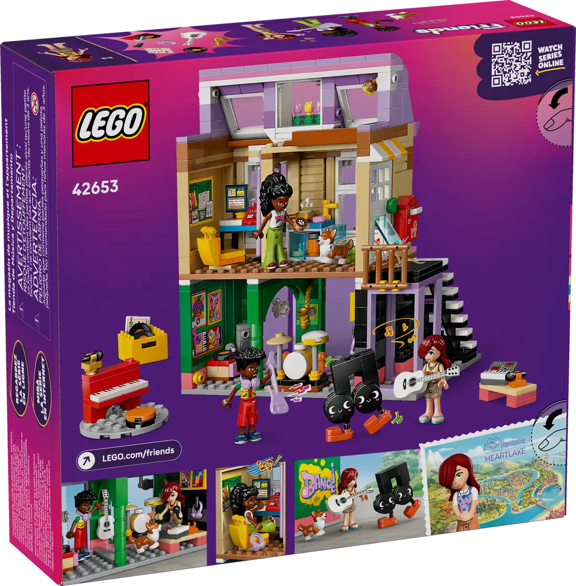 42653 LEGO - Friends - Negozio di musica e appartamento