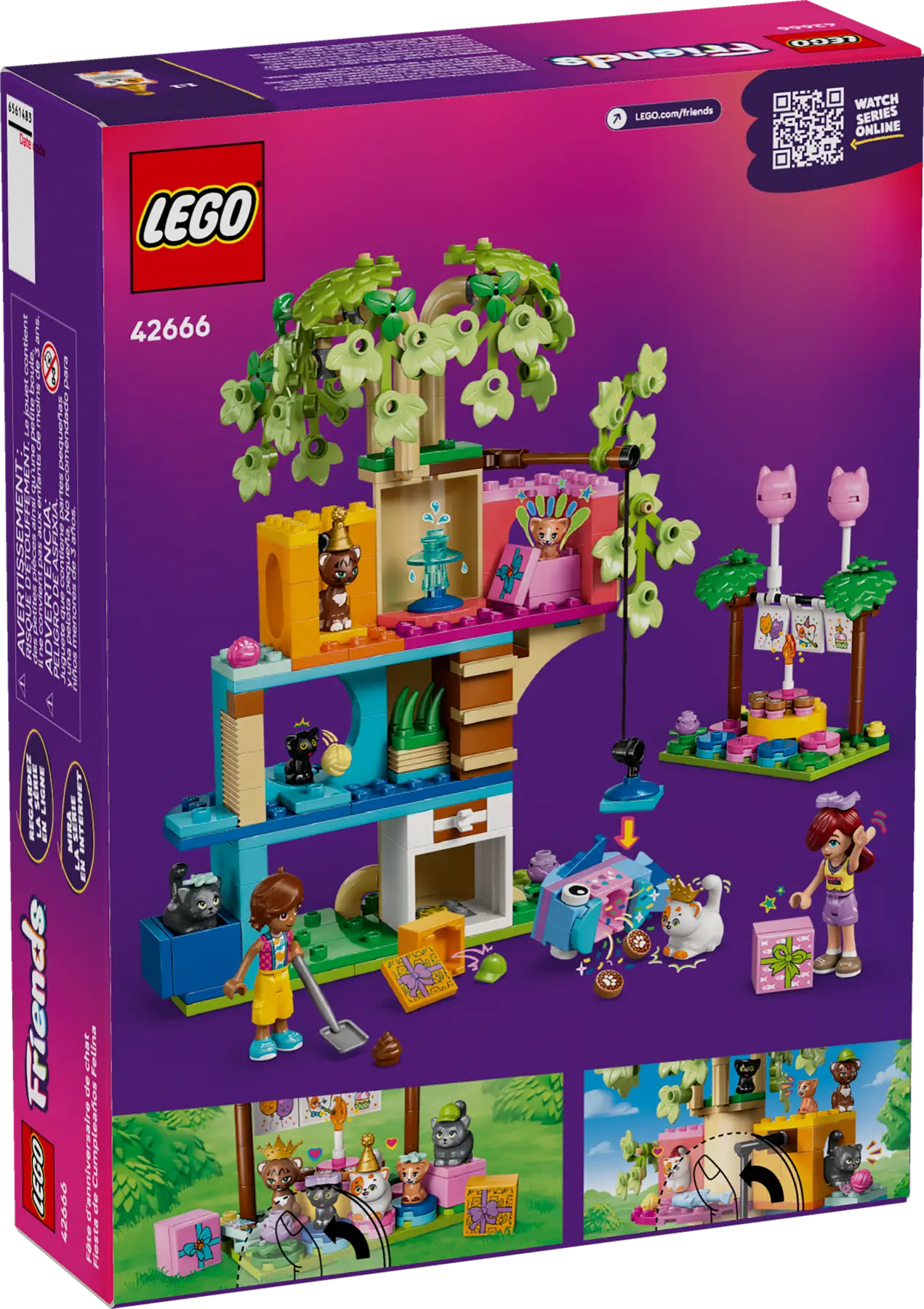 42666 LEGO - Friends - Festa di compleanno felina e Casa sull’albero