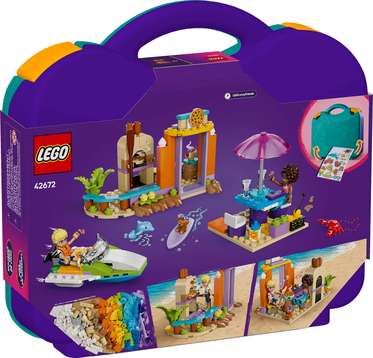 42672 LEGO - Friends - Valigia creativa da spiaggia e da viaggio