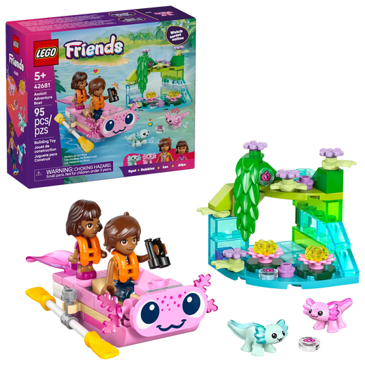 DISPONIBILE DA GENNAIO 2026 - 42681 LEGO - Friends - Barca d’avventura Axolotl