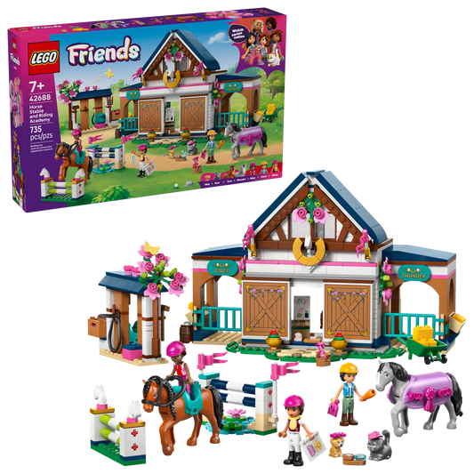 DISPONIBILE DA GENNAIO 2026 - 42688 LEGO - Friends - Scuderia e Accademia di equitazione