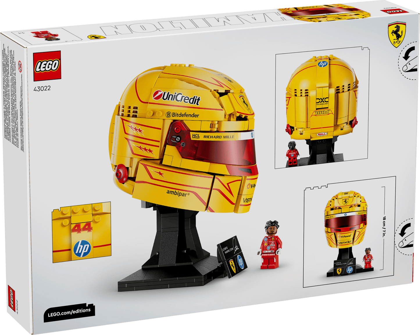 43022 LEGO Editions - Casco di Lewis Hamilton Scuderia Ferrari HP