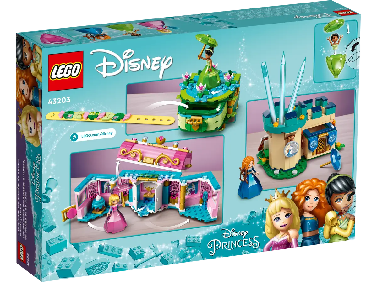 43203 LEGO Disney - Le creazioni incantate di Aurora, Merida e Tiana