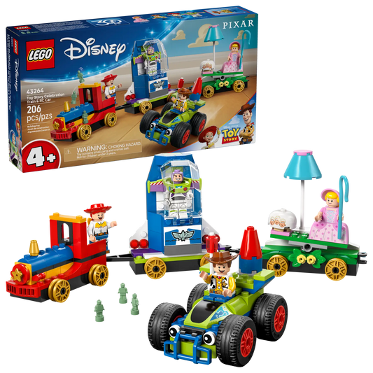 43264 LEGO Disney - Toy Story: Treno e Auto RC celebrativi