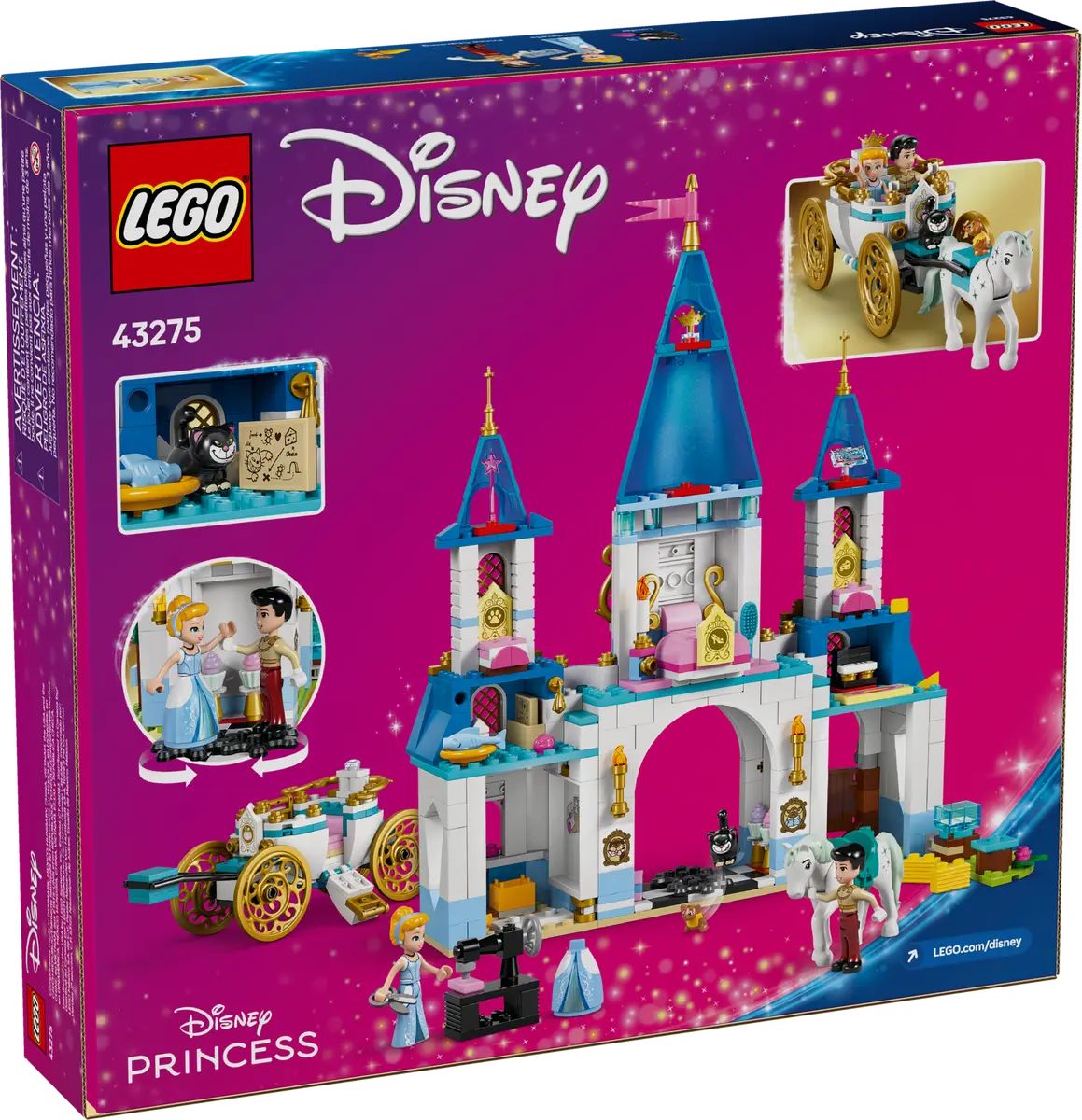 43275 LEGO Disney - Castello e carrozza di Cenerentola