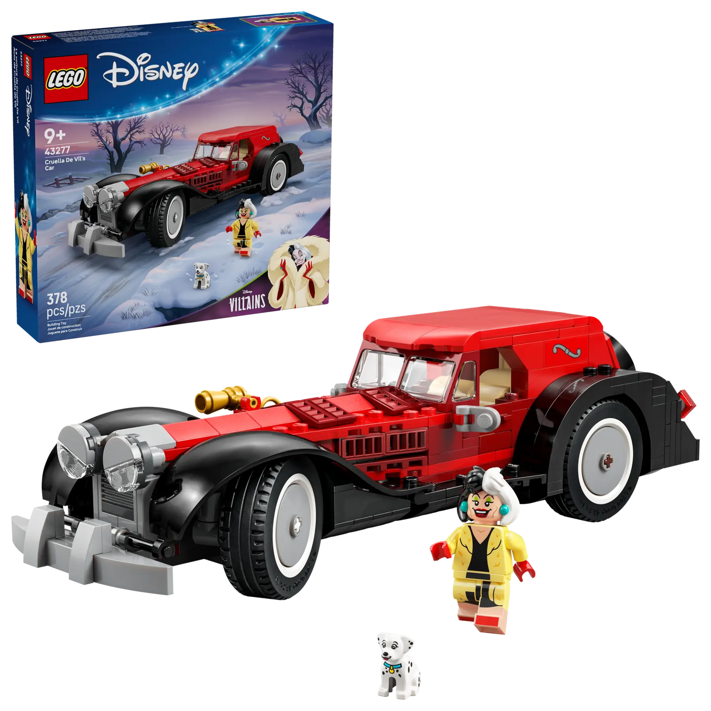 DISPONIBILE DA SETTEMBRE 2025 - 43277 ESCLUSIVA LEGO Disney - Auto di Crudelia De Mon