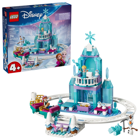 DISPONIBILE DA GENNAIO 2026 - 43281 LEGO Disney - Castello di ghiaccio di Elsa e avventura sulla neve