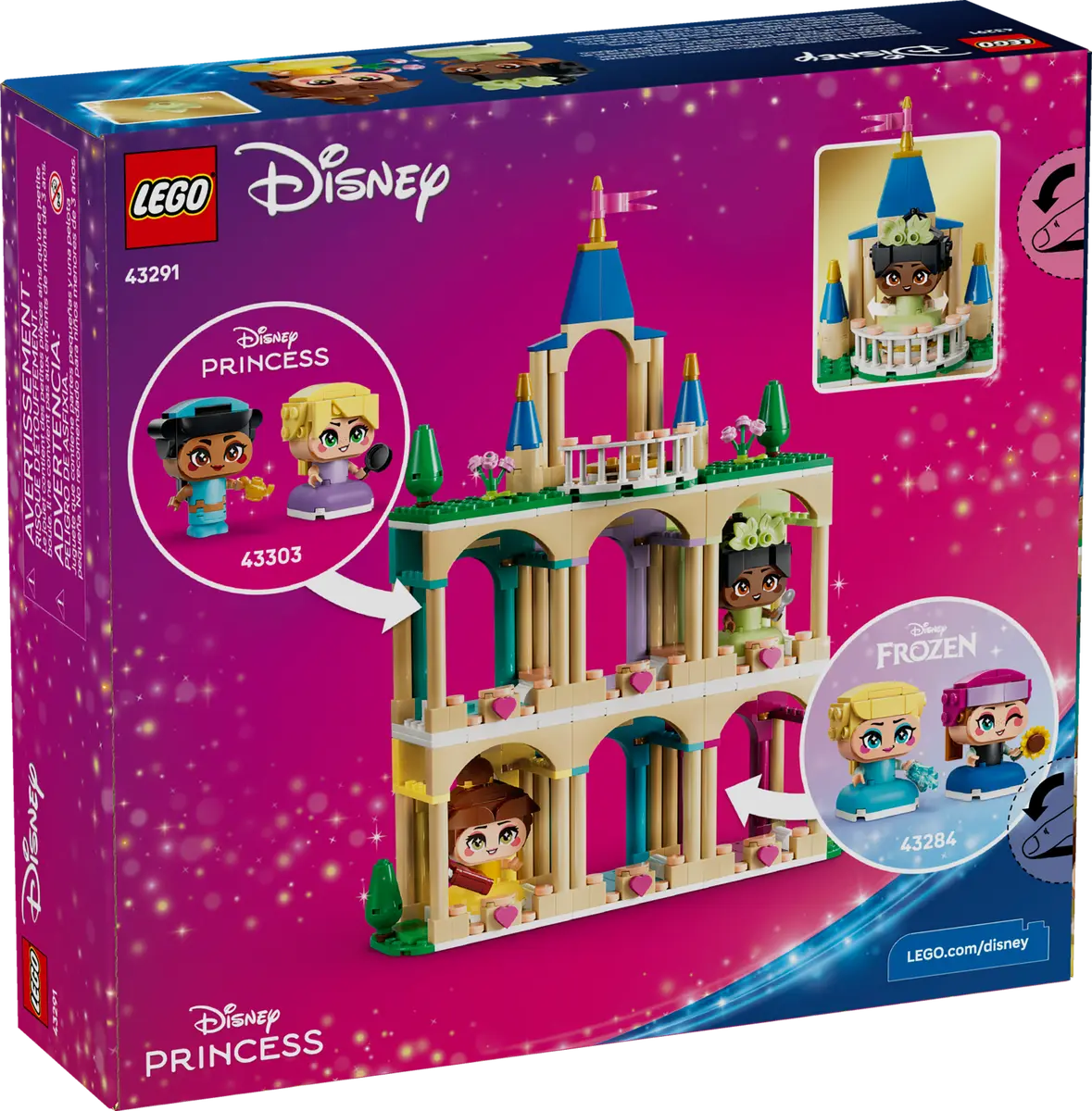 DISPONIBILE DA GENNAIO 2026 - 43291 LEGO Disney - Mini-Belle e Mini-Tiana con Castello