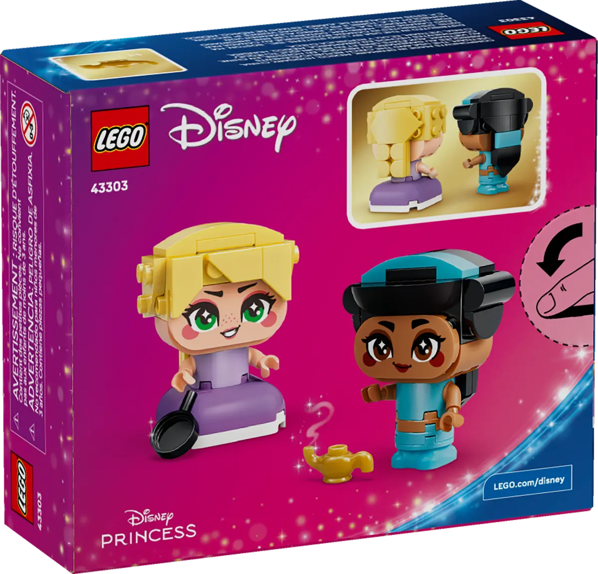 DISPONIBILE DA GENNAIO 2026 - 43303 LEGO Disney - Mini-Jasmine e Mini-Rapunzel