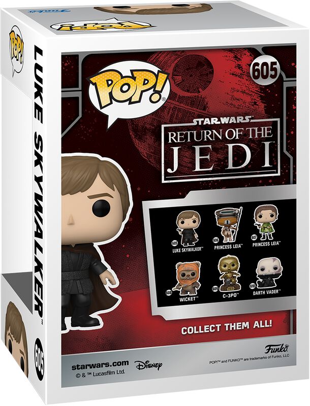 STAR WARS 605 Funko Pop! - Return of the Jedi - 40th Anniversary - Luke Skywalker