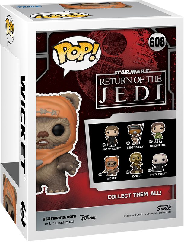 STAR WARS 608 Funko Pop! - Return of the Jedi - 40th Anniversary - Wicket