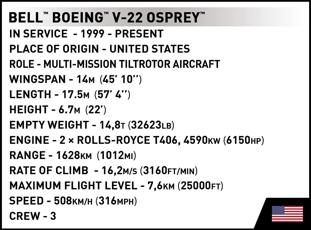 5836 COBI Armed Forces - Bell-Boeing V-22 Osprey