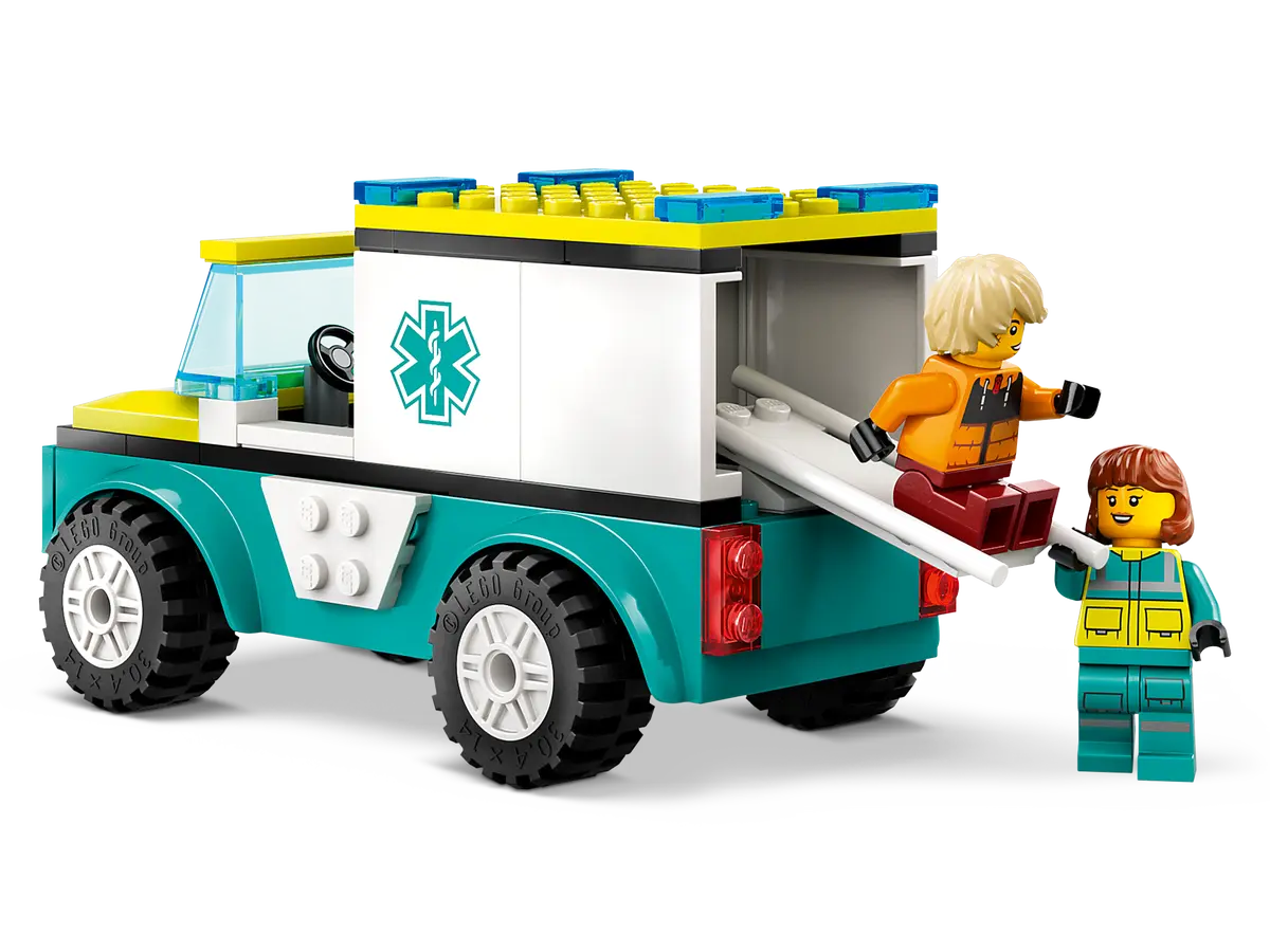 60403 LEGO City - Ambulanza di emergenza e snowboarder