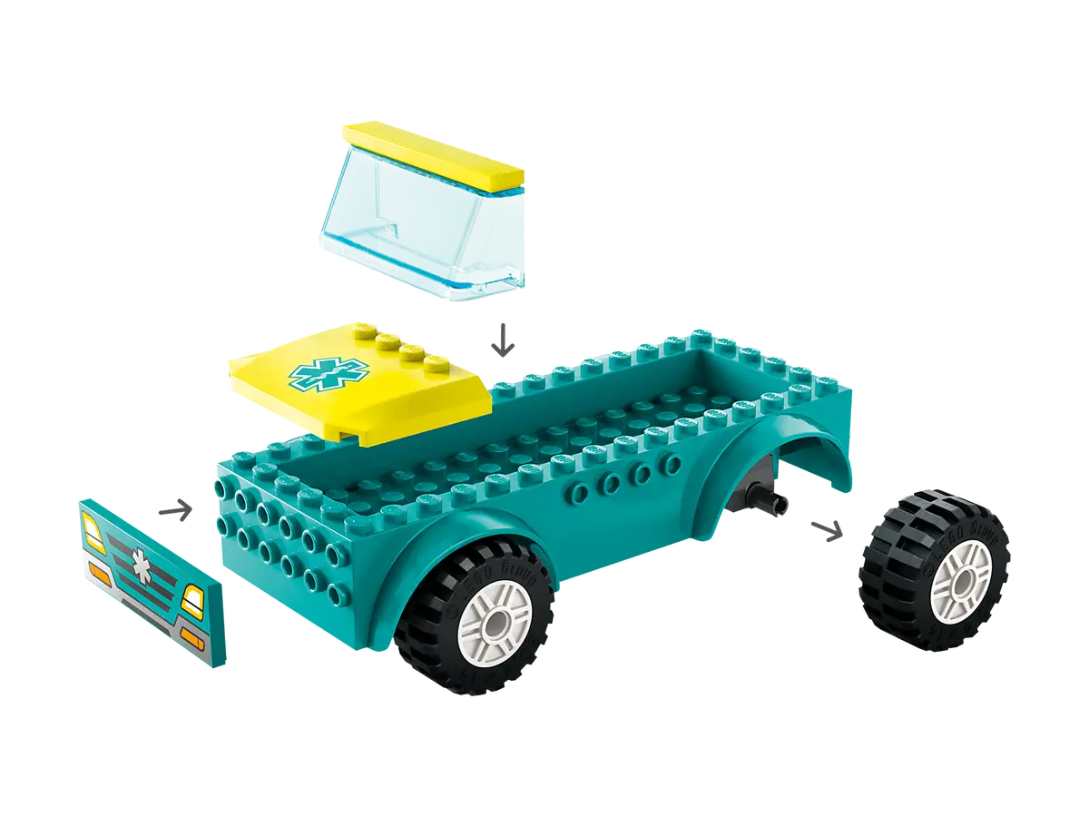 60403 LEGO City - Ambulanza di emergenza e snowboarder