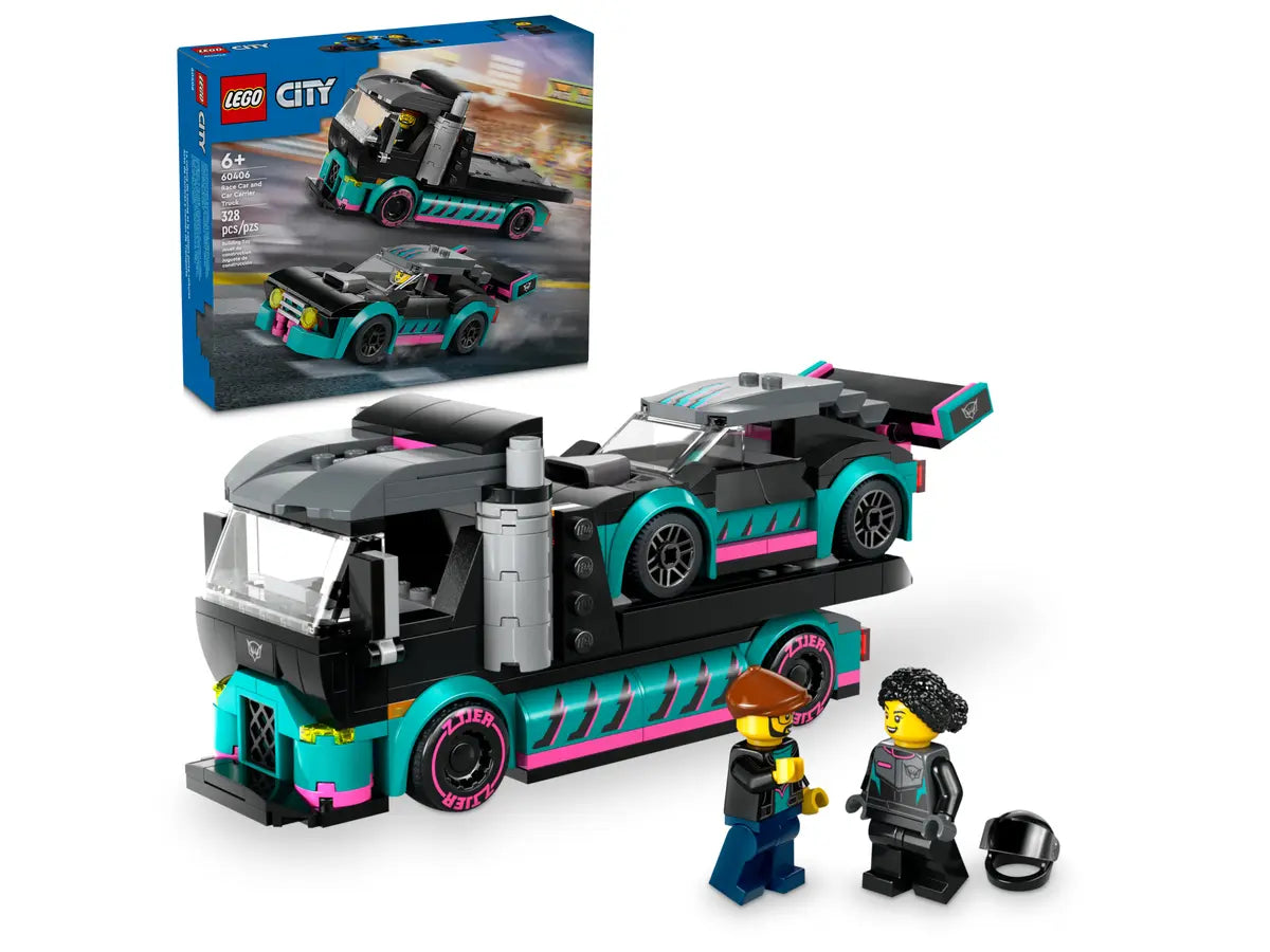 60406 LEGO City - Auto da corsa e trasportatore