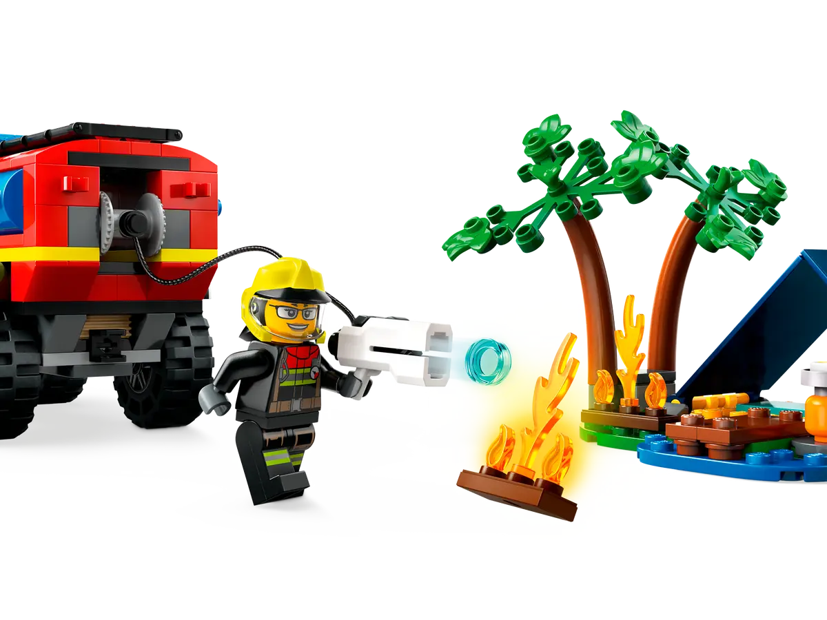 60412 LEGO City - Fuoristrada antincendio e gommone di salvataggio