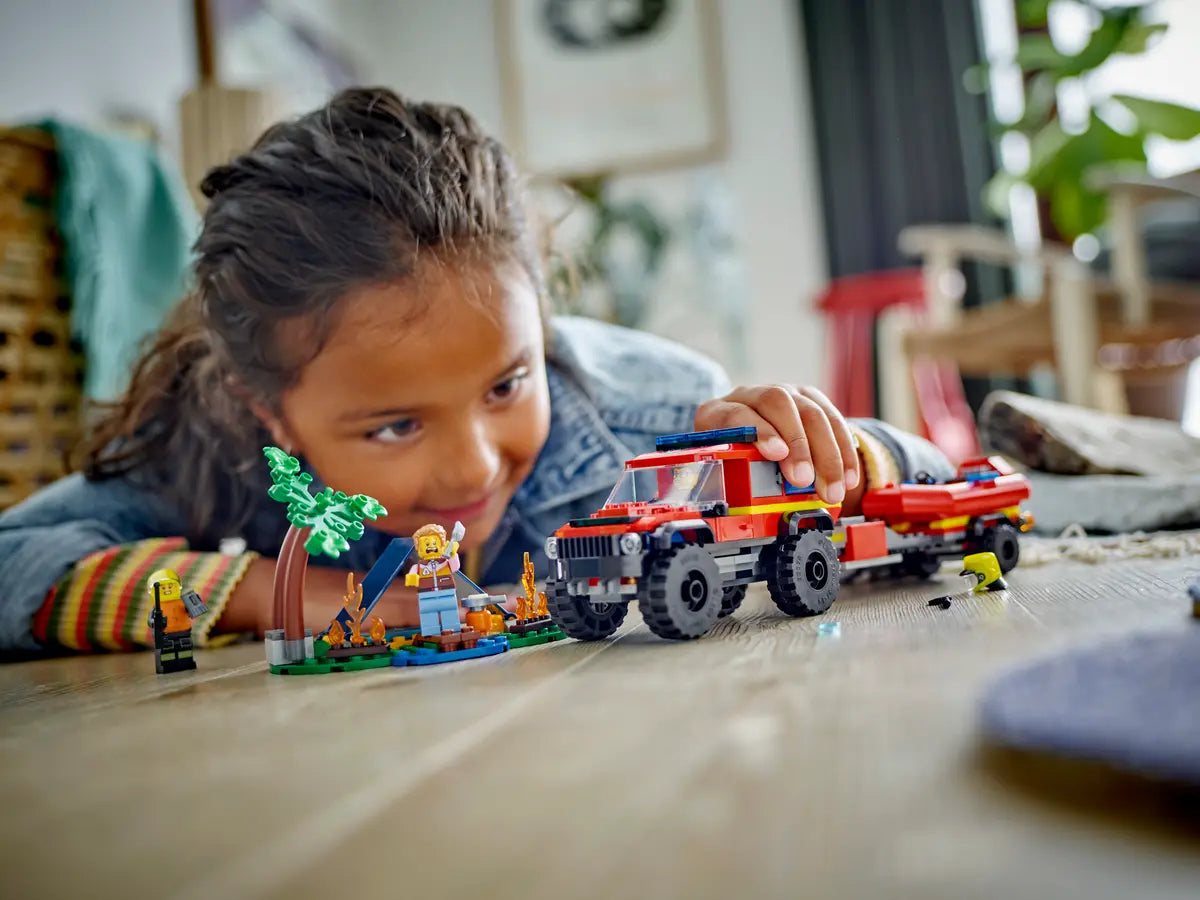 60412 LEGO City - Fuoristrada antincendio e gommone di salvataggio