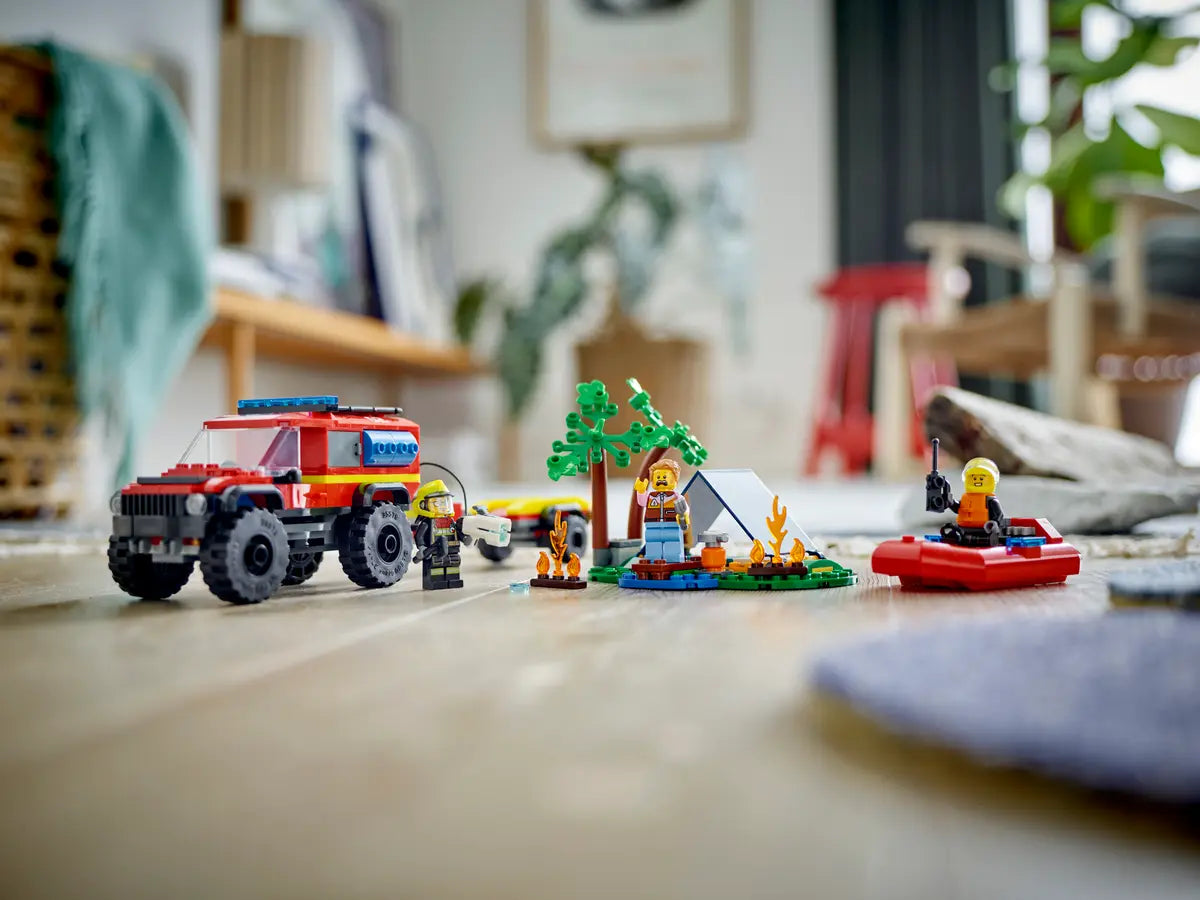 60412 LEGO City - Fuoristrada antincendio e gommone di salvataggio