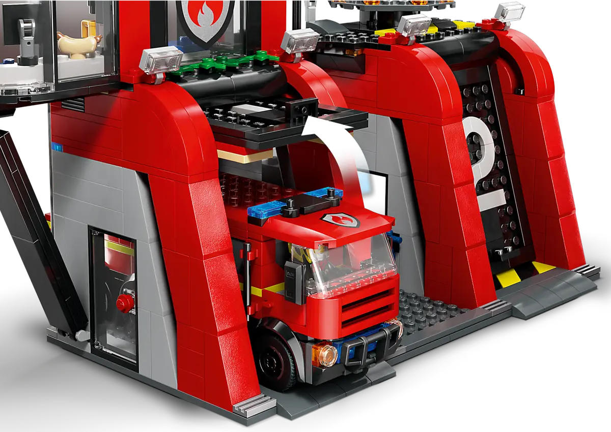 60414 LEGO City - Caserma dei pompieri e autopompa