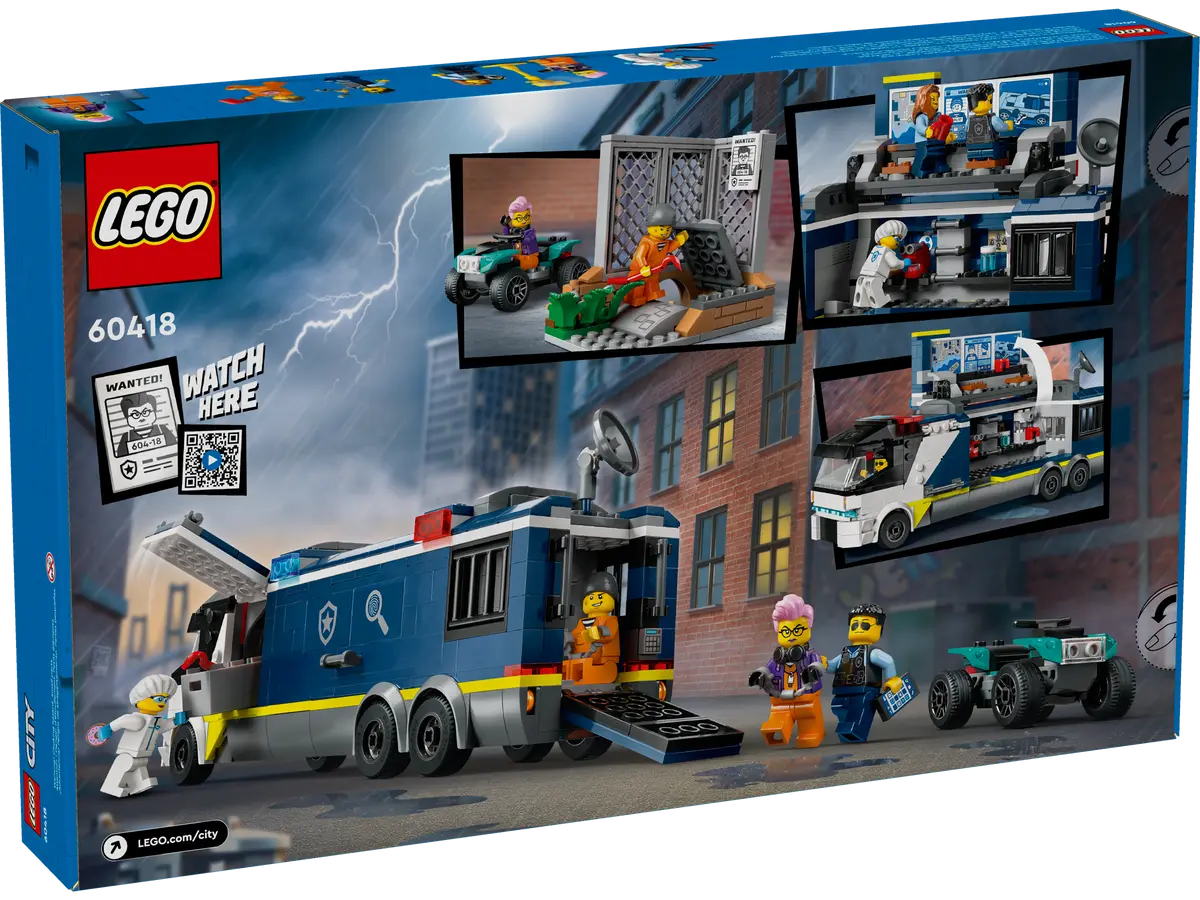 60418 LEGO City - Camion laboratorio mobile della polizia