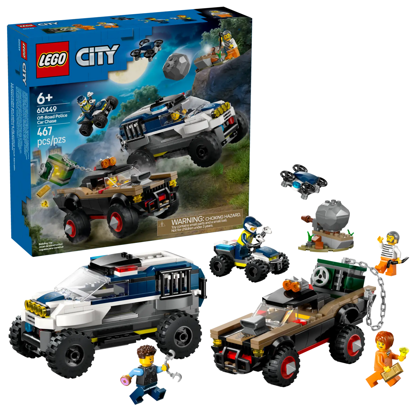 60449 ESCLUSIVA LEGO City - Inseguimento del fuoristrada della polizia