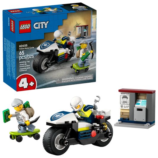 60455 LEGO City - Inseguimento della moto della Polizia