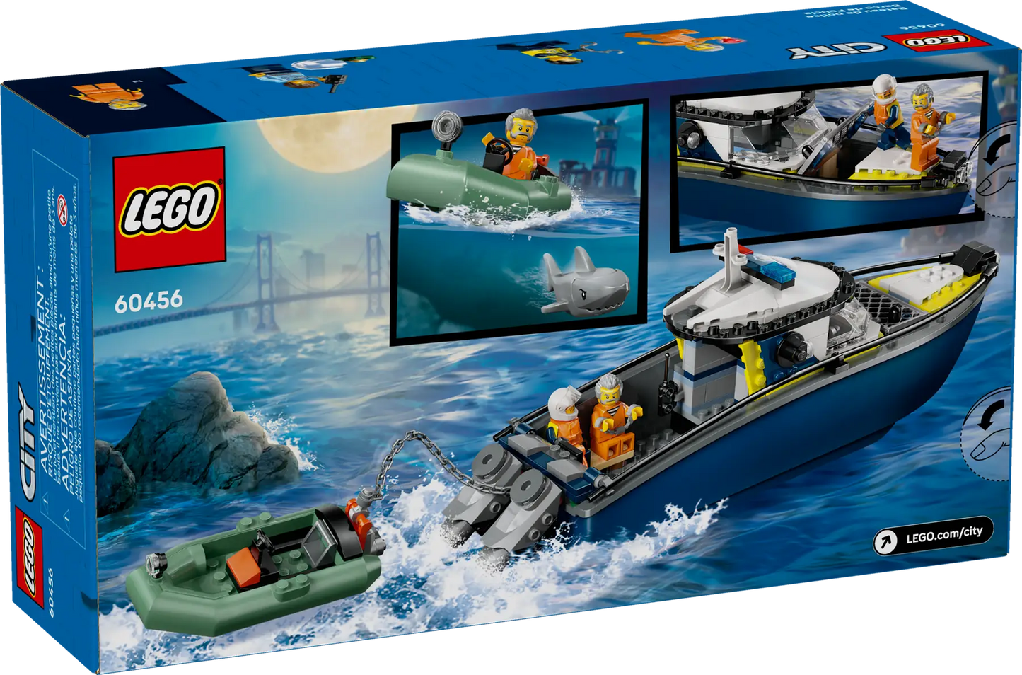 60456 LEGO City - Inseguimento del motoscafo della Polizia