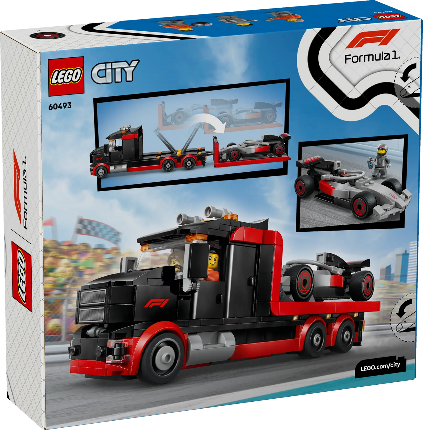 60493 LEGO City - Display Truck F1® con auto da corsa Audi F1®