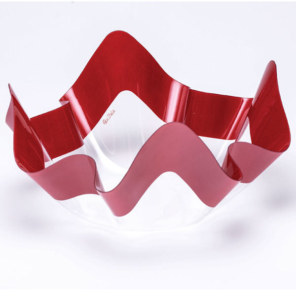 Contenitore PET Rosso Perlato - cm. 22.5x12 - cod. 60875