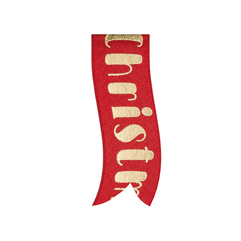 Nastro Tessuto MERRY CHRISTMAS - mt 15 - 624/07