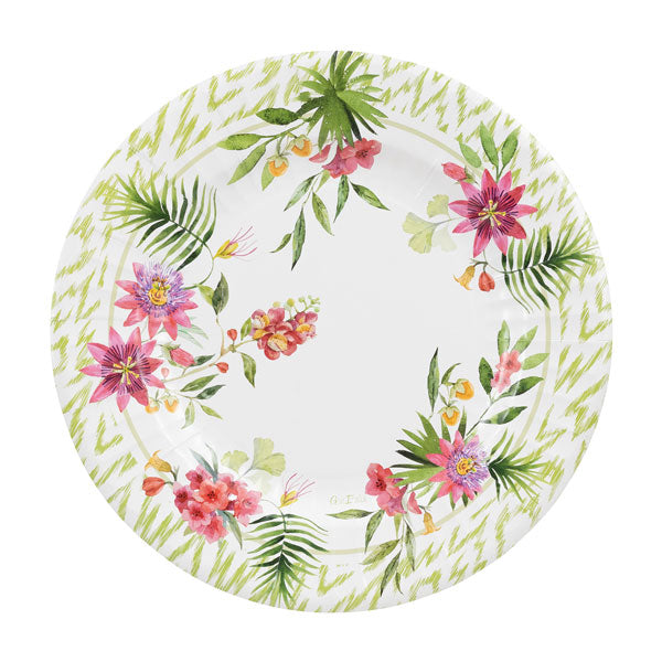 Piatti PASSION FLOWERS cm. 27 - conf. 8 pz - cod. 64567