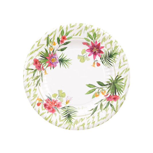Piatti PASSION FLOWERS cm. 21 - conf. 8 pz - cod. 64568