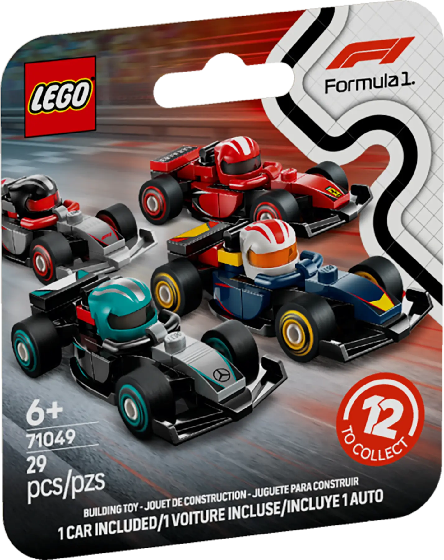 71049 LEGO Minifigures Monoposto di F1® da collezione - Box da 36 personaggi
