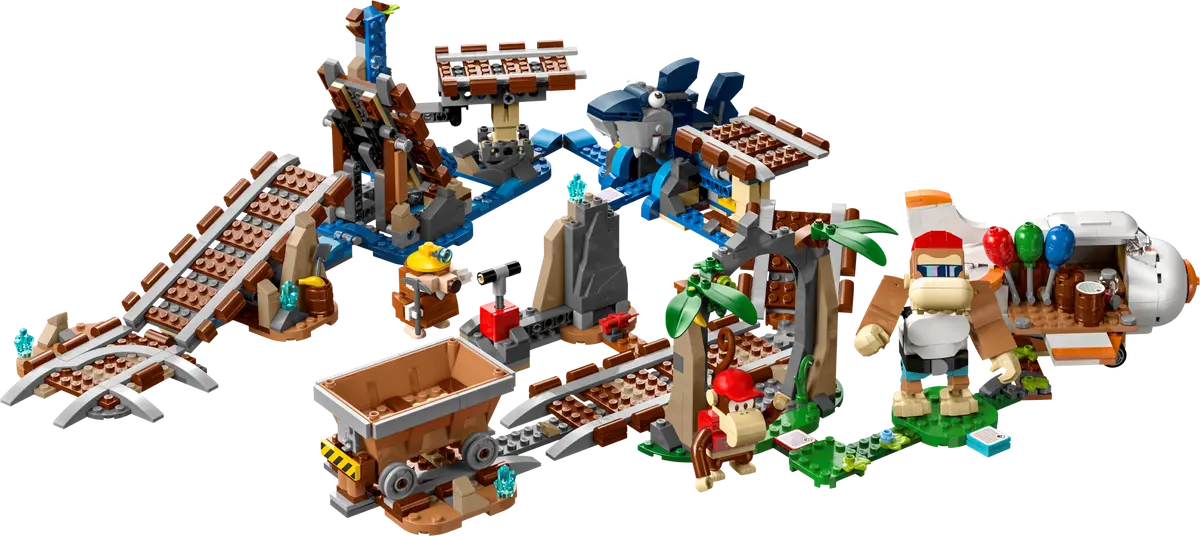 71425 LEGO Super Mario - Pack di espansione Corsa nella miniera di Diddy Kong