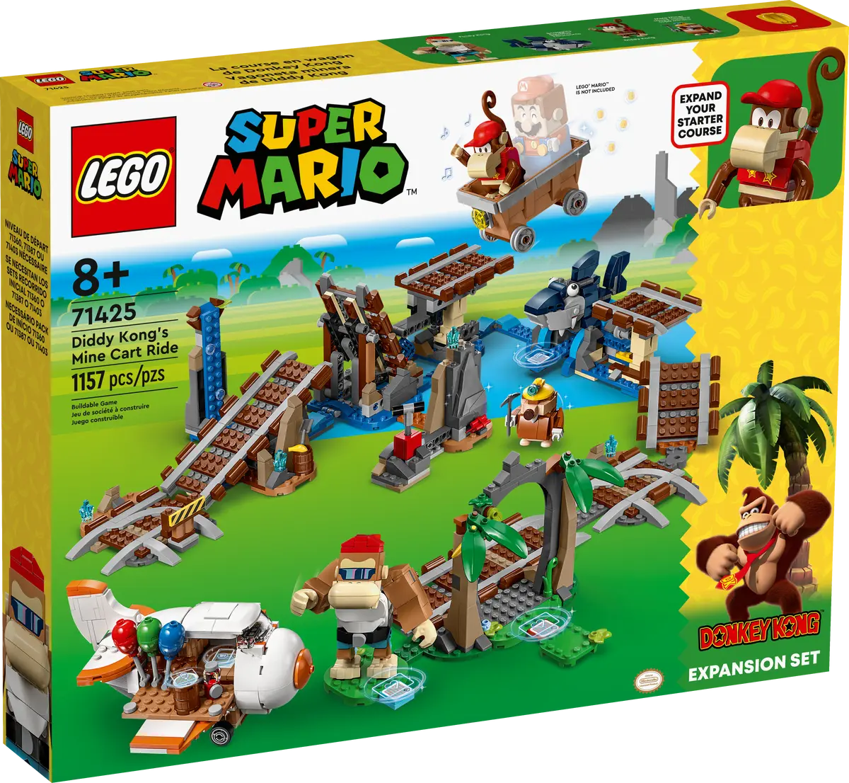 71425 LEGO Super Mario - Pack di espansione Corsa nella miniera di Diddy Kong