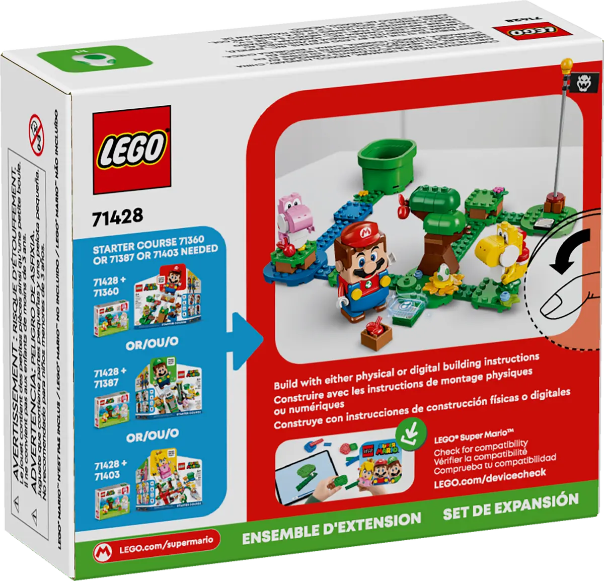 71428 LEGO Super Mario - Pack di espansione Yoshi nella foresta fuovolosa