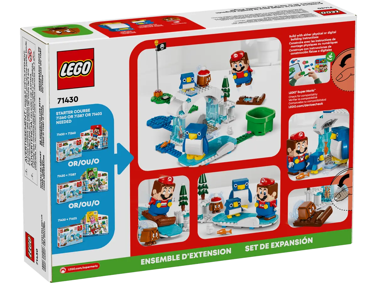 71430 LEGO Super Mario - Pack di espansione La settimana bianca della famiglia Pinguotto
