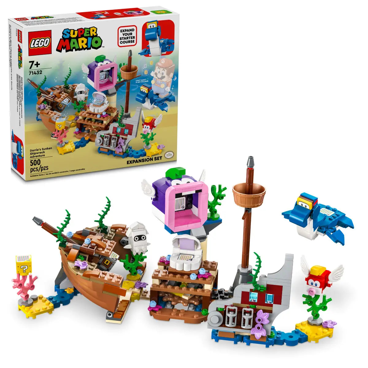 71432 LEGO Super Mario - Pack di espansione Il veliero sommerso di Dorrie