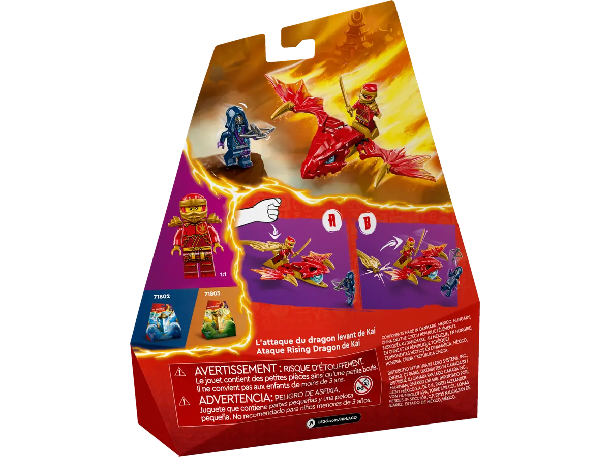 71801 LEGO Ninjago - Attacco del Rising Dragon di Kai