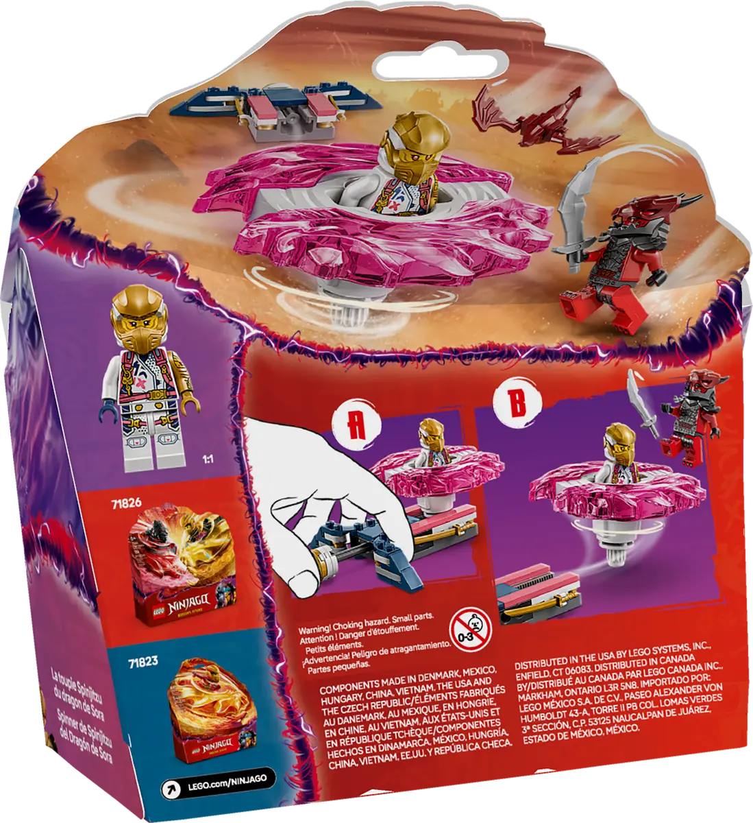 71824 LEGO Ninjago - Spinner del drago Spinjitzu di Sora