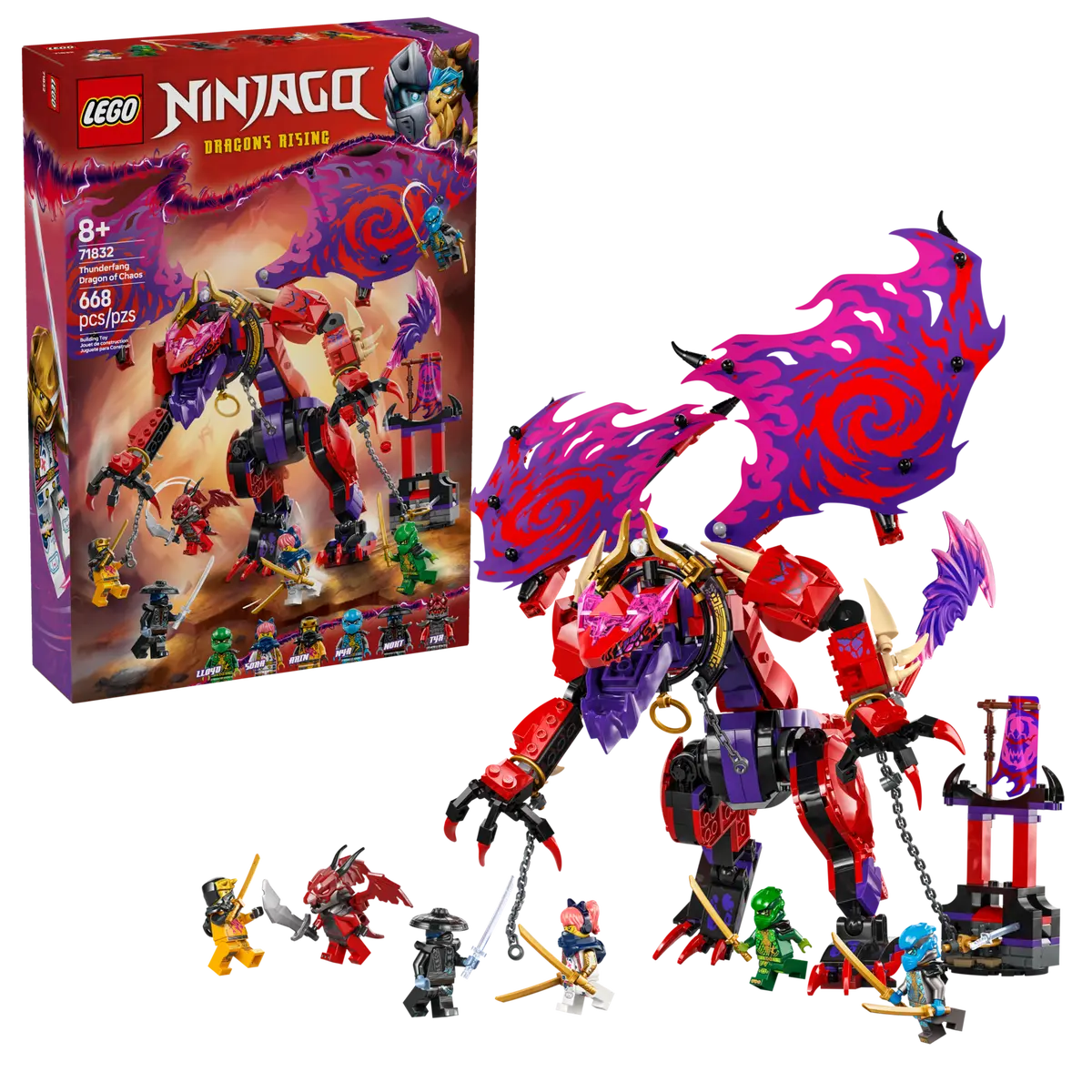 71832 LEGO Ninjago - Thunderfang, il Drago del Caos