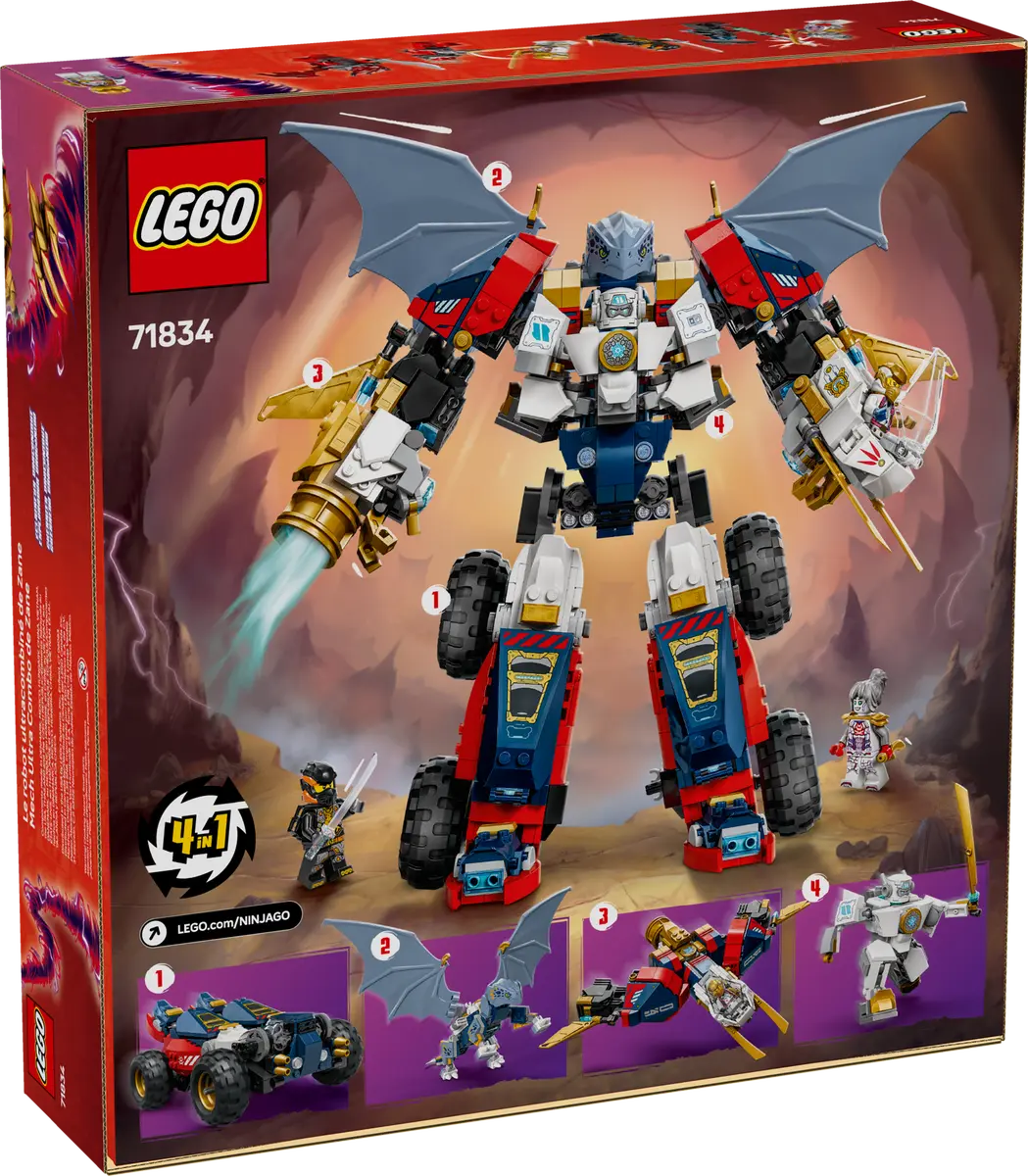 71834 LEGO Ninjago - Mech Ultra Combinatore di Zane