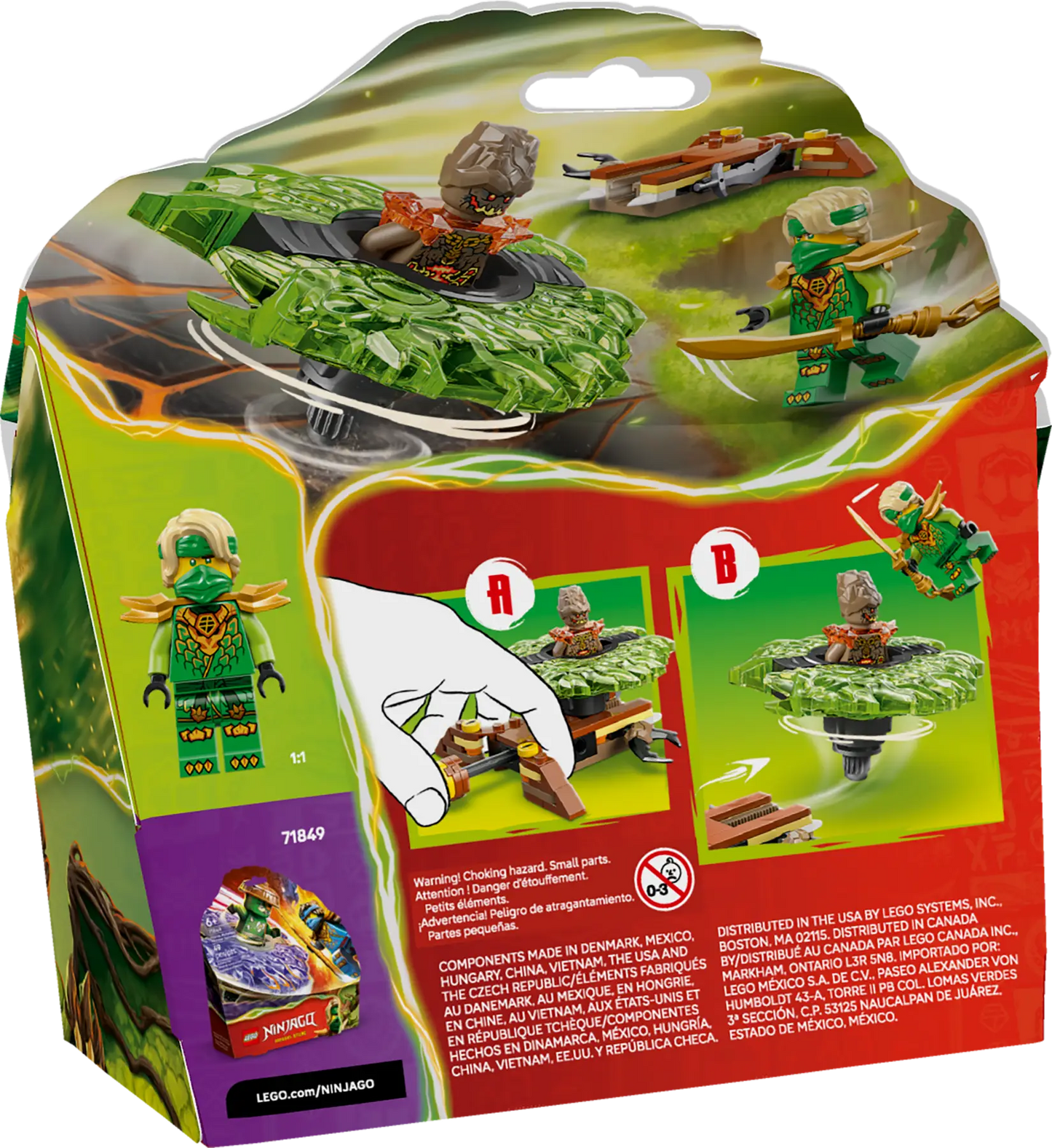 DISPONIBILE DA GENNAIO 2026 - 71850 LEGO Ninjago - Lloyd contro Spinner Mostro della Terra